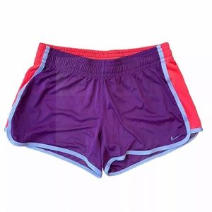 Nike Dri-Fit Athletic Pull On Running Shorts Womens Size Small S Purple Pink